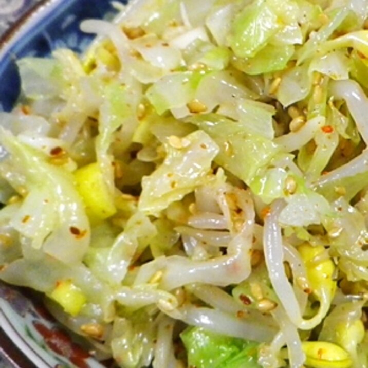 大豆もやしキャベツの激辛長ネギナムル レシピ 作り方 By Leopoo 楽天レシピ